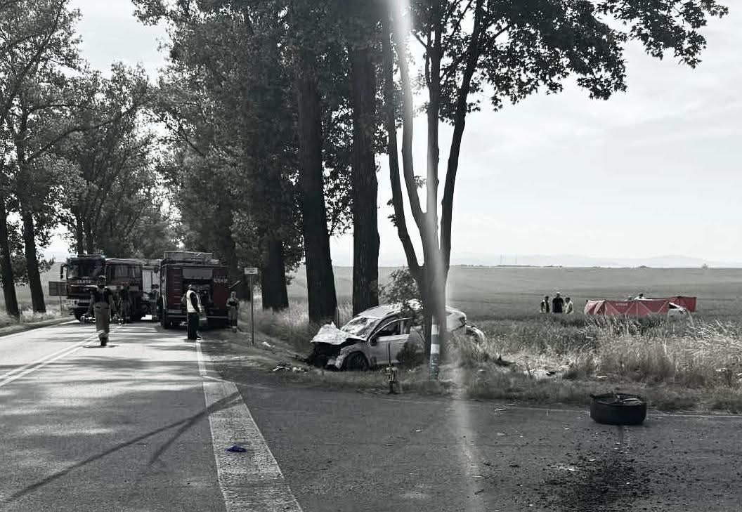 zdjęcie: miejsce zdarzenia wypadku śmiertelnego