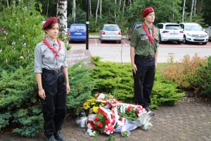 komendant powiatowy w trakcie obchodów agresji sowieckiej