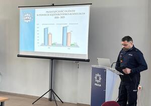 funkcjonariusze na naradzie rocznej