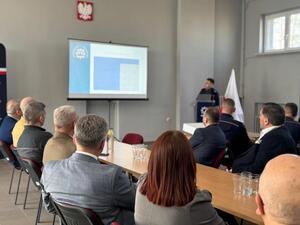 funkcjonariusze na naradzie rocznej